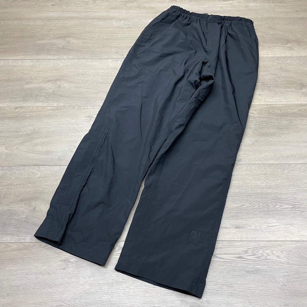FootJoy DryJoys Pants Mens M Black Golf Rain Wind Pants Golf